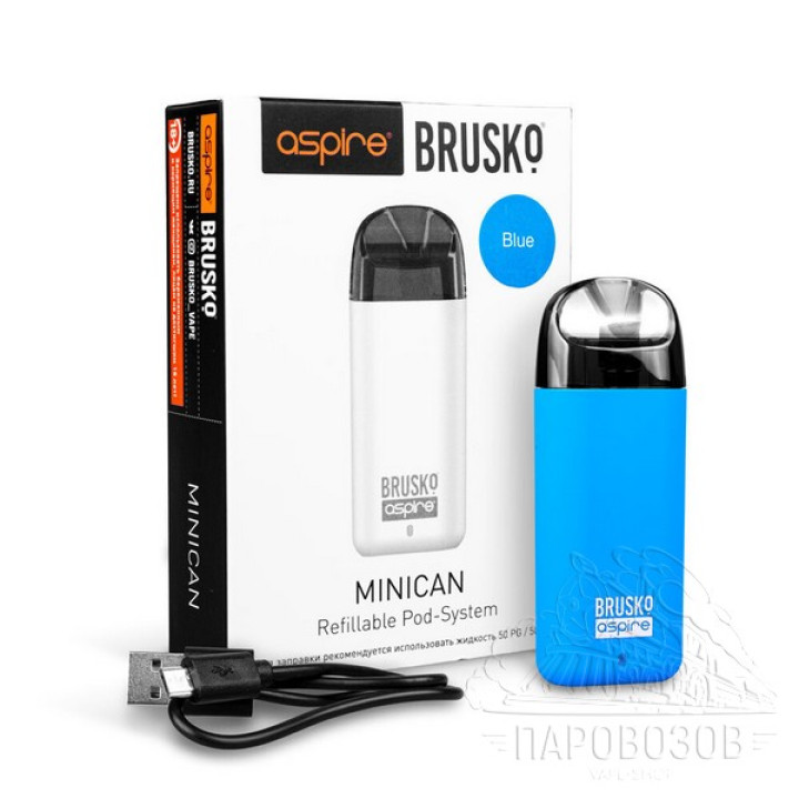 ЭС BRUSKO MINICAN, 350 mAh, Синий