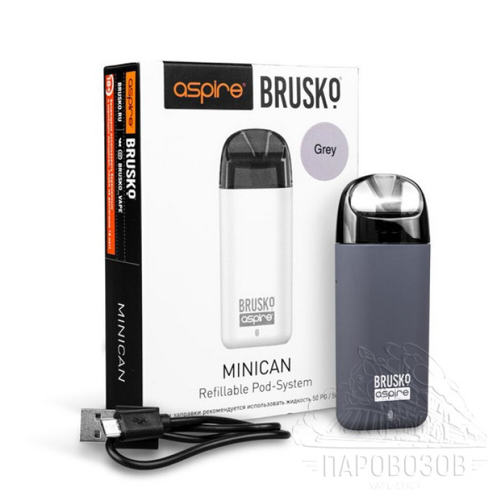 ЭС BRUSKO MINICAN, 350 mAh, Серый