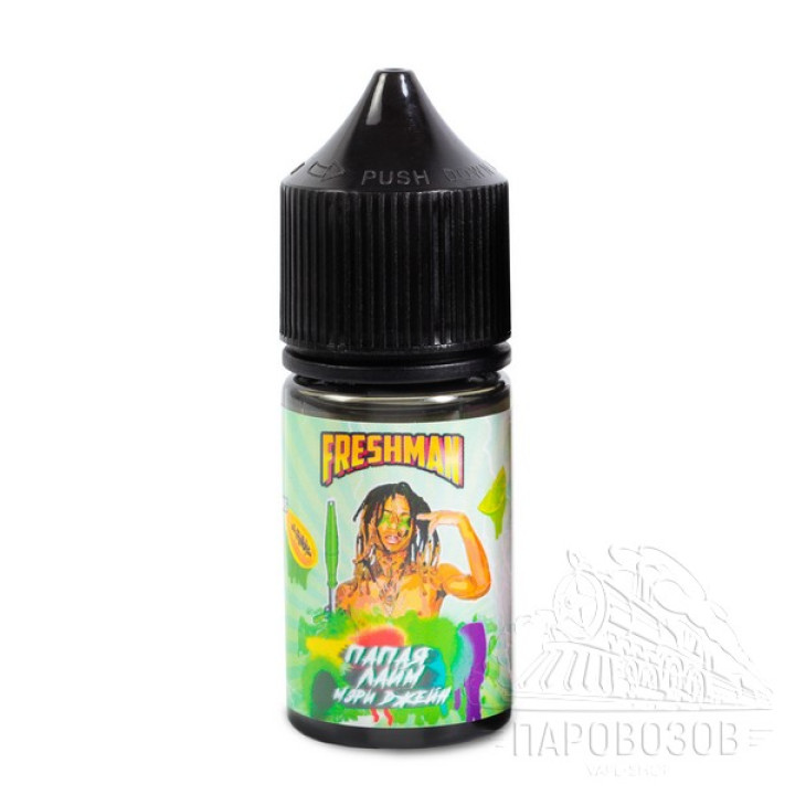 FRESHMAN MixNic 20mg ПАПАЯ ЛАЙМ МЭРИ ДЖЕЙН 30ml