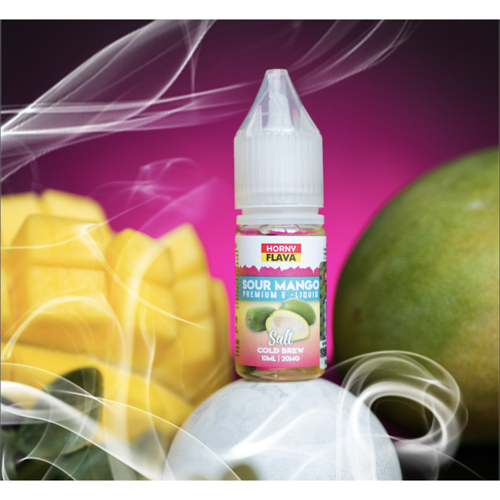 Жидкость Horny SALT - Sour Mango 10 мл 20 мг (Манго, кислинка, холодок)