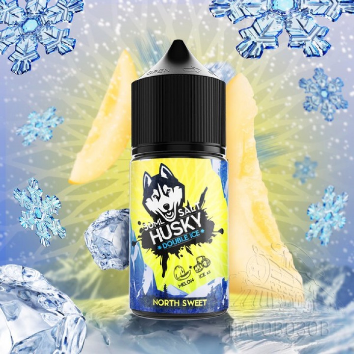 Жидкость HUSKY DOUBLE ICE Double TX (Strong) SALT - NORTH SWEET 30 мл 20 мг (Медовая дыня с вершины Эвереста)