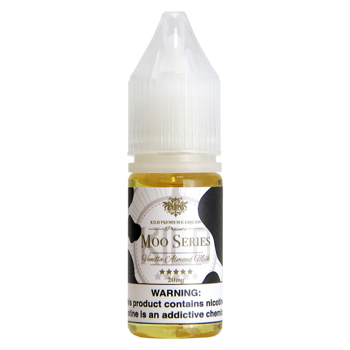 Жидкость KILO MOO SALT - Vanilla Almond Milk 10 мл 20 мг (Миндальный молочный коктейль с ванилью)