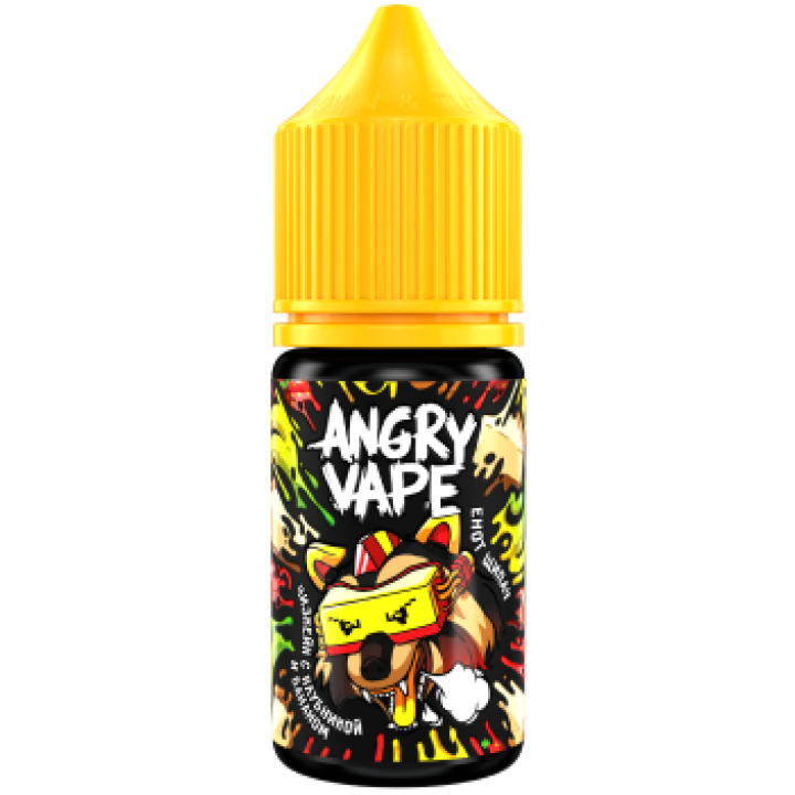 Angry Vape, 2 (30мл), Енот Щипач (чизкейк с клубникой и бананом)