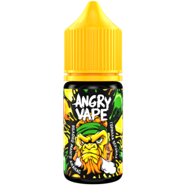 Angry Vape, 2 (30мл), Горила Верзилла (яблоко с манго и ананасом)