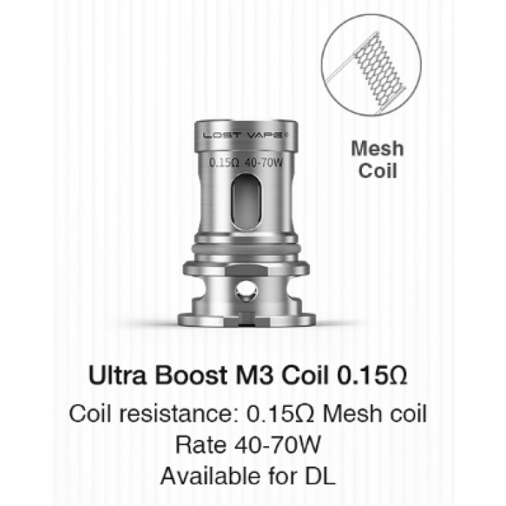 Испаритель Lost Vape Ultra boost M3 0.15ohm Mesh coil