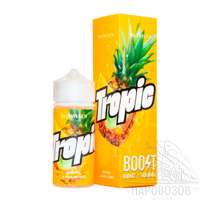 Maxwells 100 мл TROPIC Безникотиновая 0 мг/мл Ананас, киви,манго