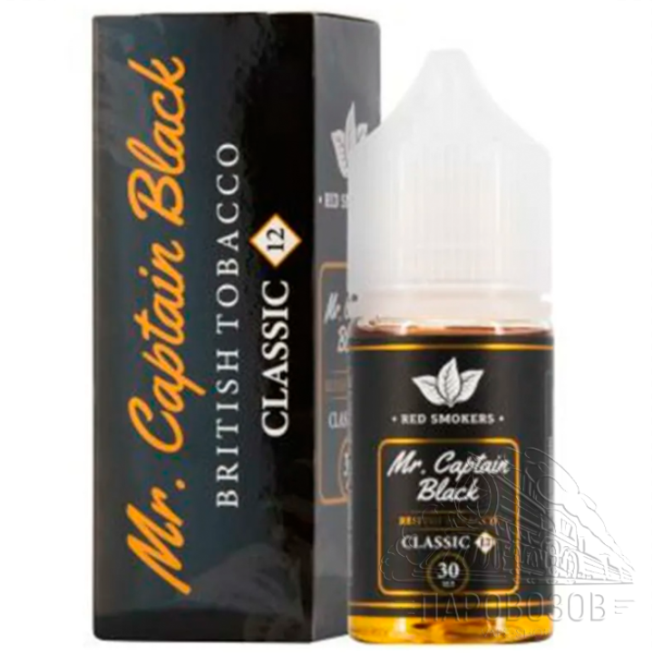 Mr. Captain Black CLASSIC - British Tobacco 30 мл 12 мг (Отборные сорта табака, виски и легкие фруктовые ноты)