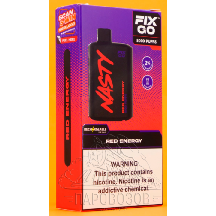 NASTY Bar DX8.5i - Red Energy