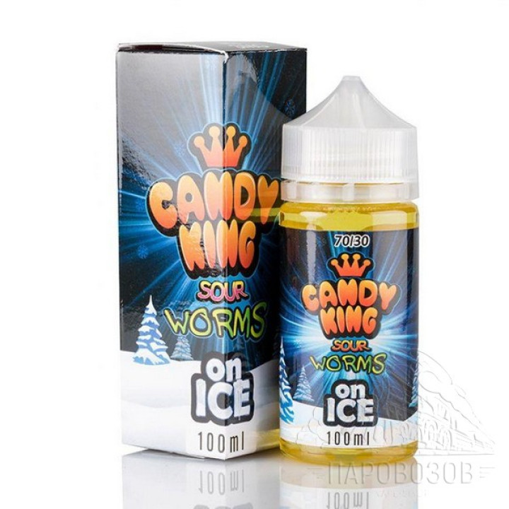 Candy King On Ice Sour Worms 100мл 3мг