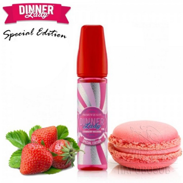 DINNER LADY Strawberry Macaroon 3mg 60ml