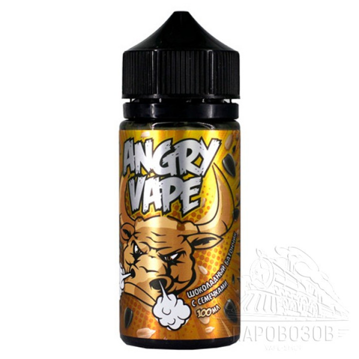 Angry Vape Diego Bull 2 3мг 100ml Шоколадный батончик с семечками