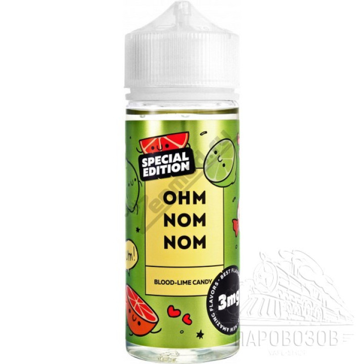 .OHM NOM NOM SE Blood-Lime Candy 120мл 3мг