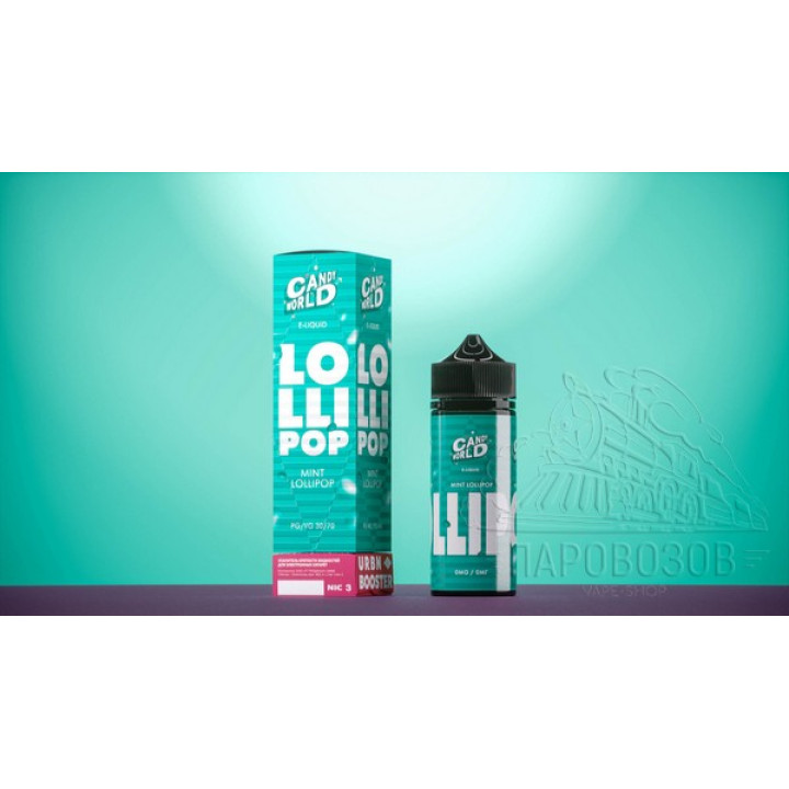 Candy World Mint Lollipop 95мл 0мг