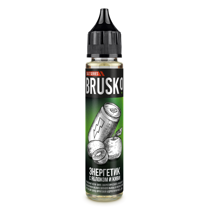 Brusko Salt Энергетик с яблоком и киви - 50 30 ml