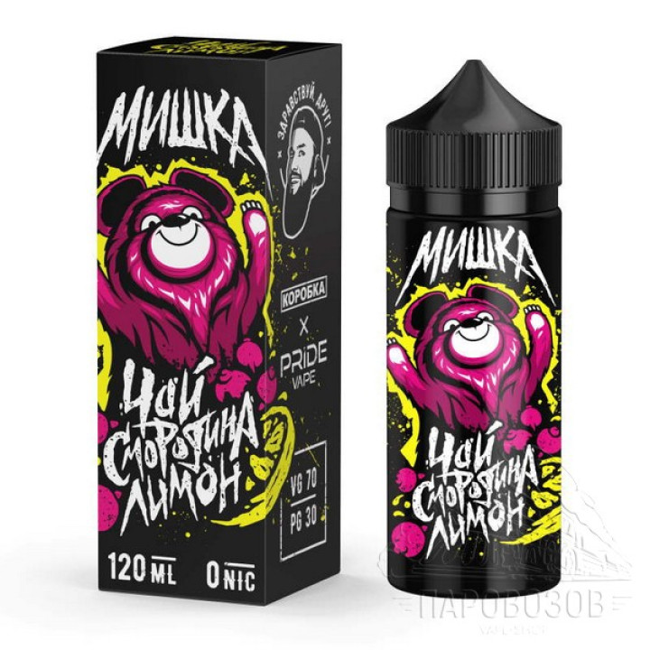 МИШКА Коробка Чай смородина-лимон 0 mg 120ml