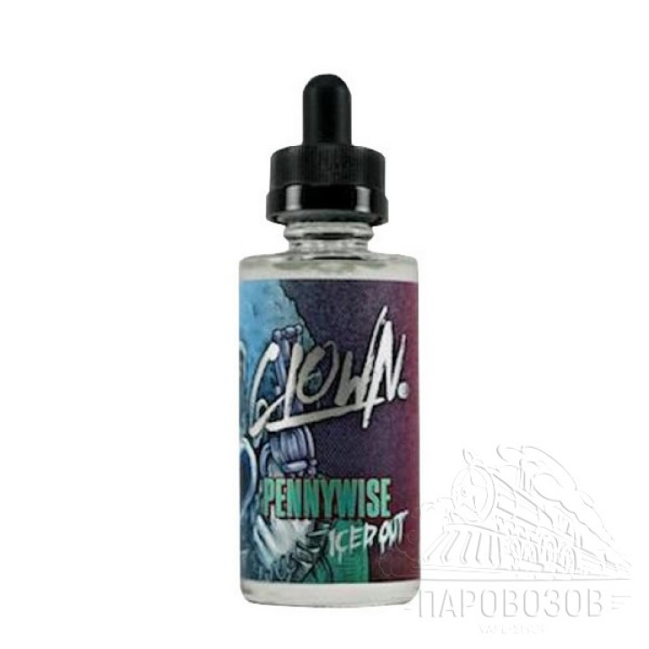Clown PENNYWISE ICE (Ледяная клубнично-арбузная жвачка) 60мл (Н),,