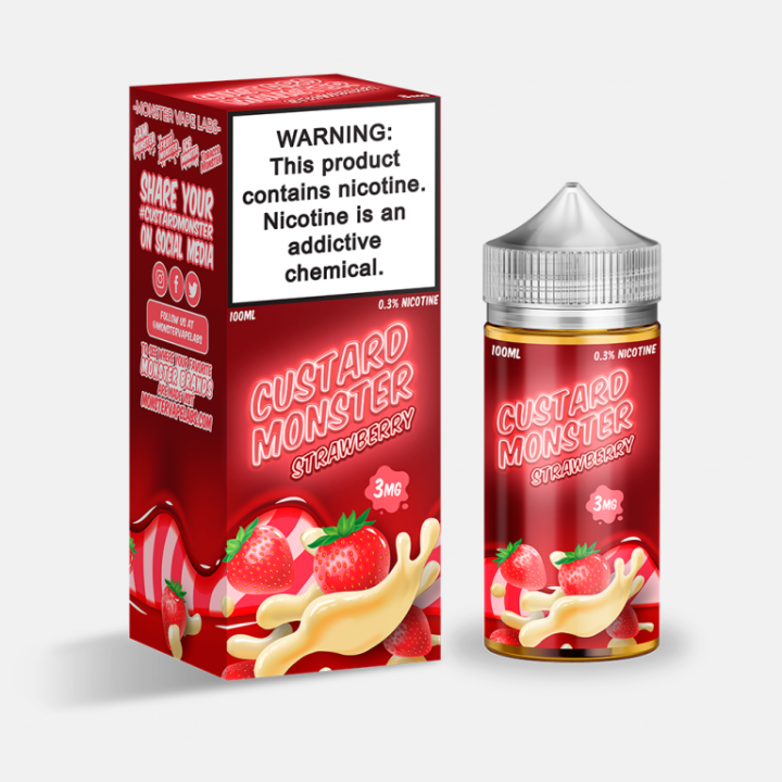 Custard Monster - Strawberry 100 мл Т