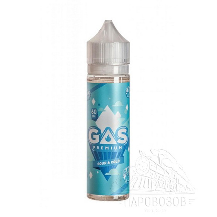 GAS Premium Sour&Cold (Грейпфрут в сочетании с тропическими фруктами+мята) 60 мл 0 мг
