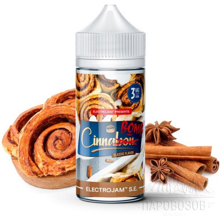 ELECTRO JAM New 100ml CinnaBOMB 3mg