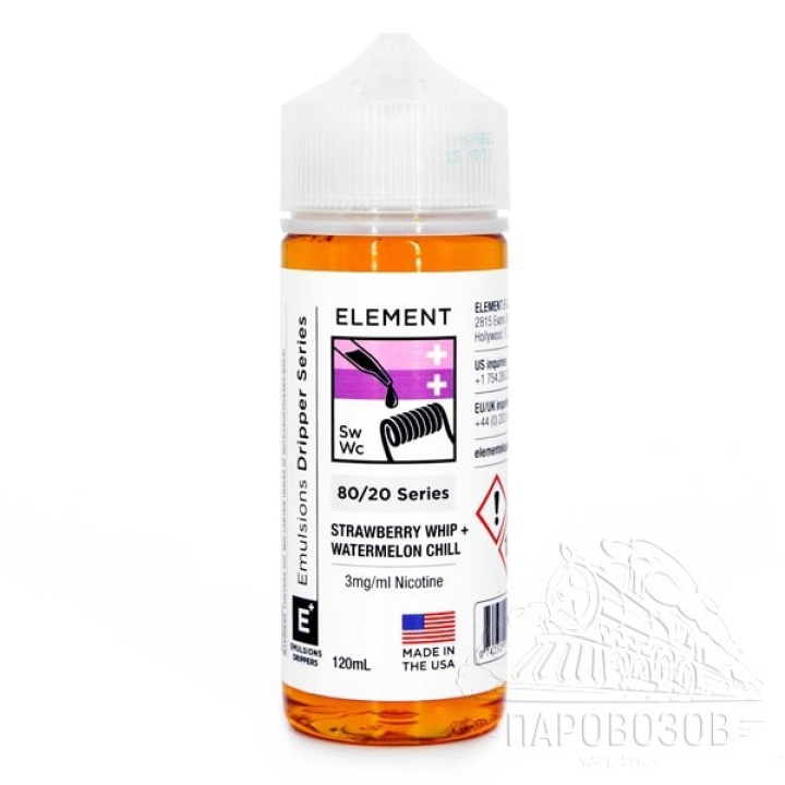 ELEMENT Strawberry Whip+ Watermelon Chill 120ml 3mg