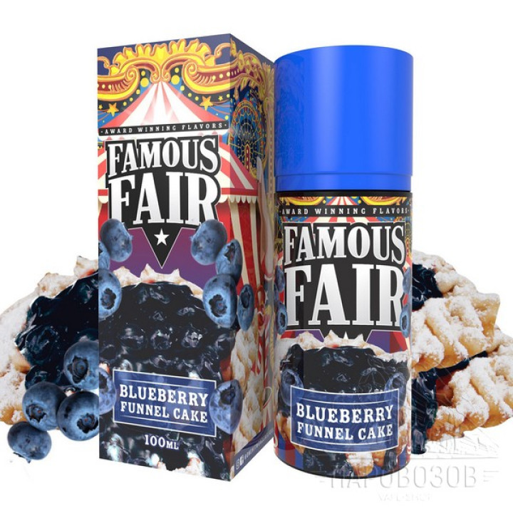 Famous Fair - Blueberry Funnel Cake 100ml (3 мг)