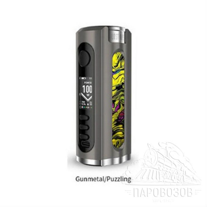 Бокс мод Lost Vape GRUS 100W Mod Gunmetal/Puzzling