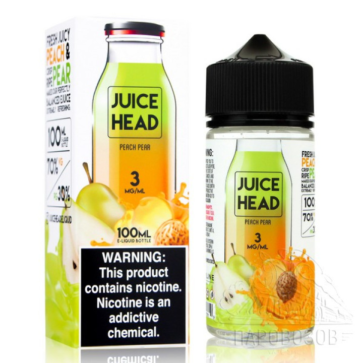 Juice Head - Peach Pear 100ml (3 мг)