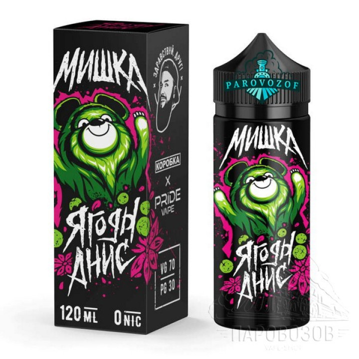 МИШКА Коробка Ягоды-анис 0 mg 120ml